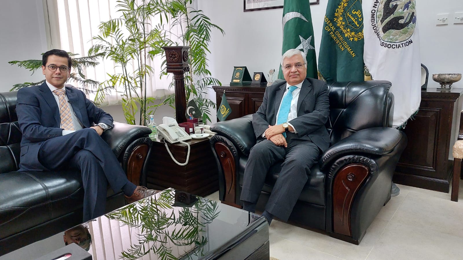 The Federal Ombudsman, Mr. Ejaz Ahmad Qureshi giving interview to Pakistan Television of Pakistan on 9th March 2022.